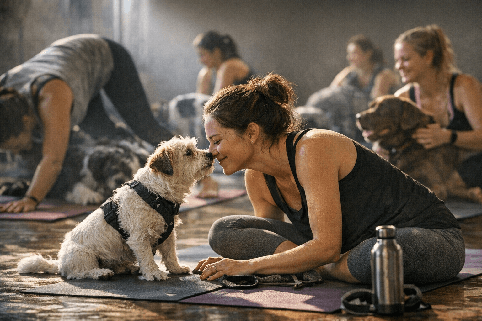 Columbus DOGA popup draws local participants Feb. 28, hosted by The Wag