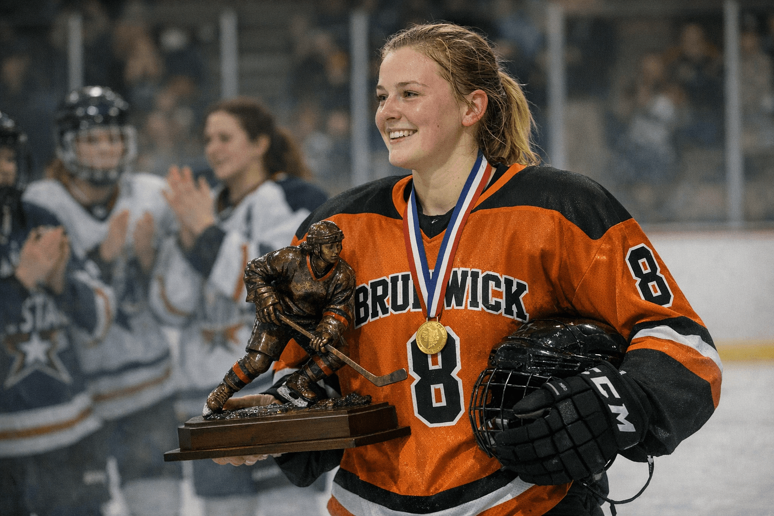 Brunswick's Solveig Ledwick Named Maine's Top Senior Girls Hockey Player