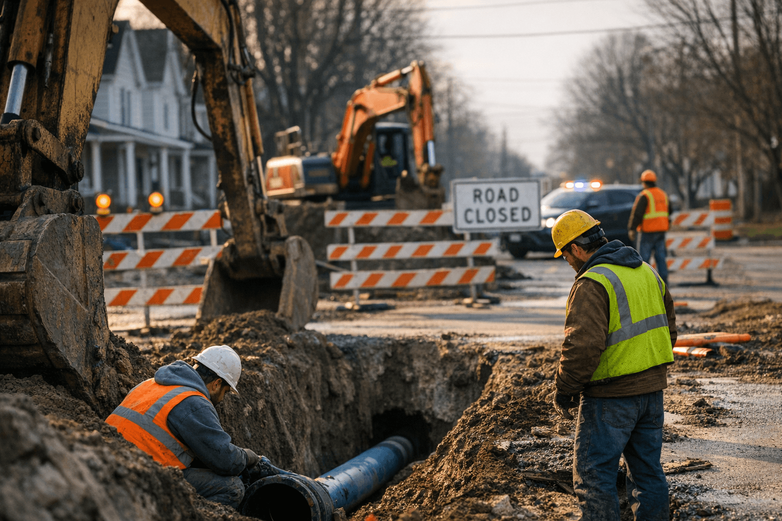 Geiger Street Closed for Service‑Line Replacement; Drivers Asked to Use Alternate Routes
