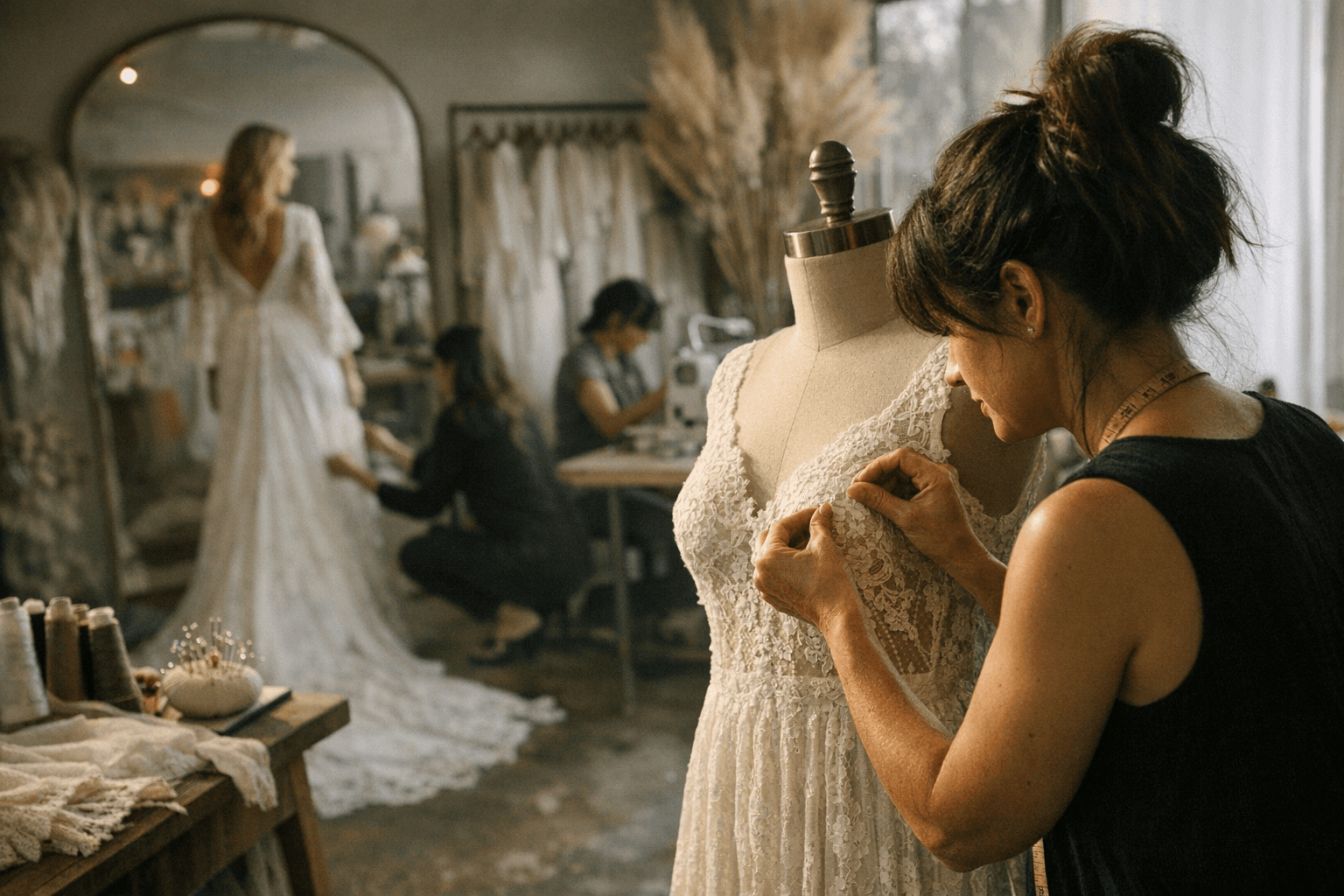 Dreamers & Lovers Expands Los Angeles-Area Bridal Atelier, Highlights Handmade Slow-Fashion