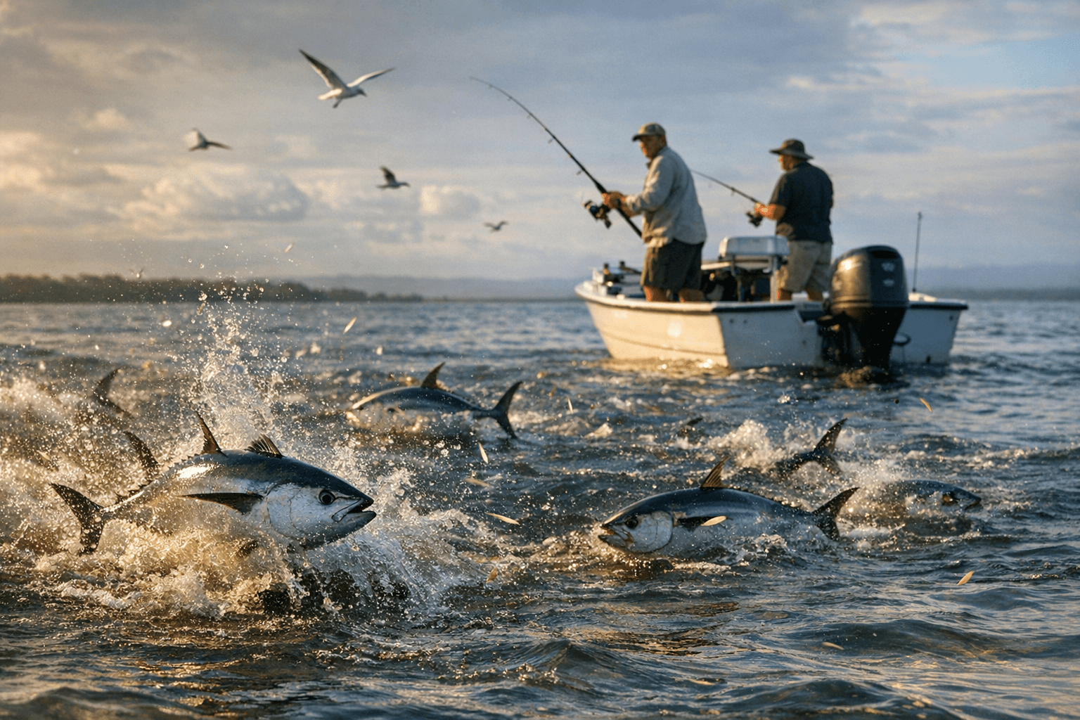 Longtail Tuna Schools Flood Northern Moreton Bay as Spring Migration Begins