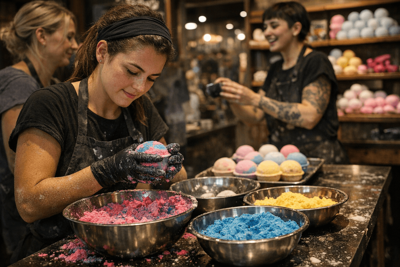Event sites list bath bomb workshops including Lush Bournemouth on Feb 28