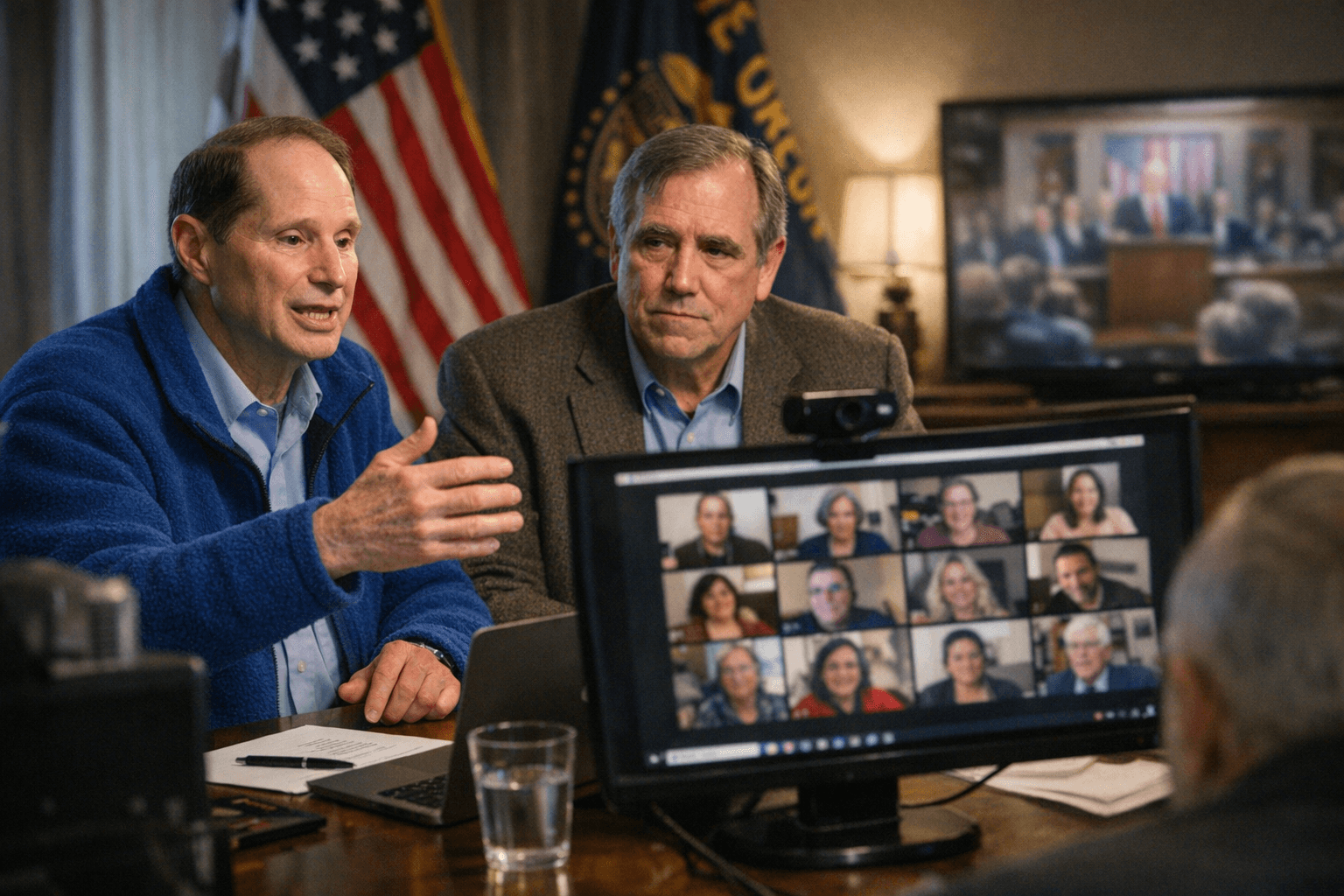 Wyden and Merkley Skip State of the Union, Hold Virtual Town Hall