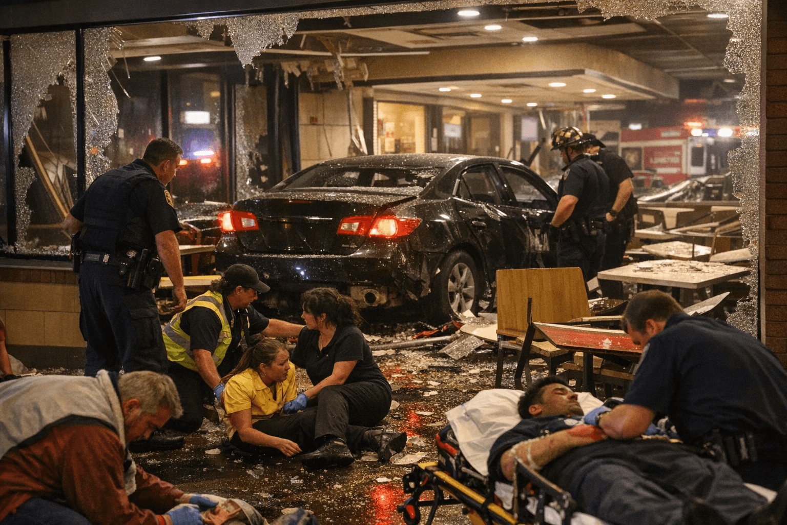 Alleged Drunk Driver Backs Car Into Kaufman McDonald's, Injuring Four