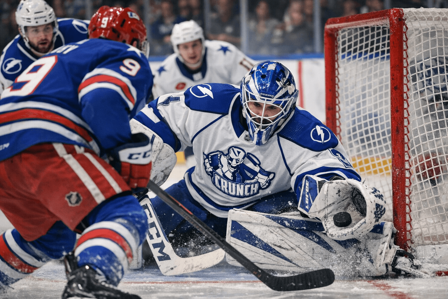 Crunch Beat Amerks 3-1 in Syracuse, Fanti Steady as Streak Extends