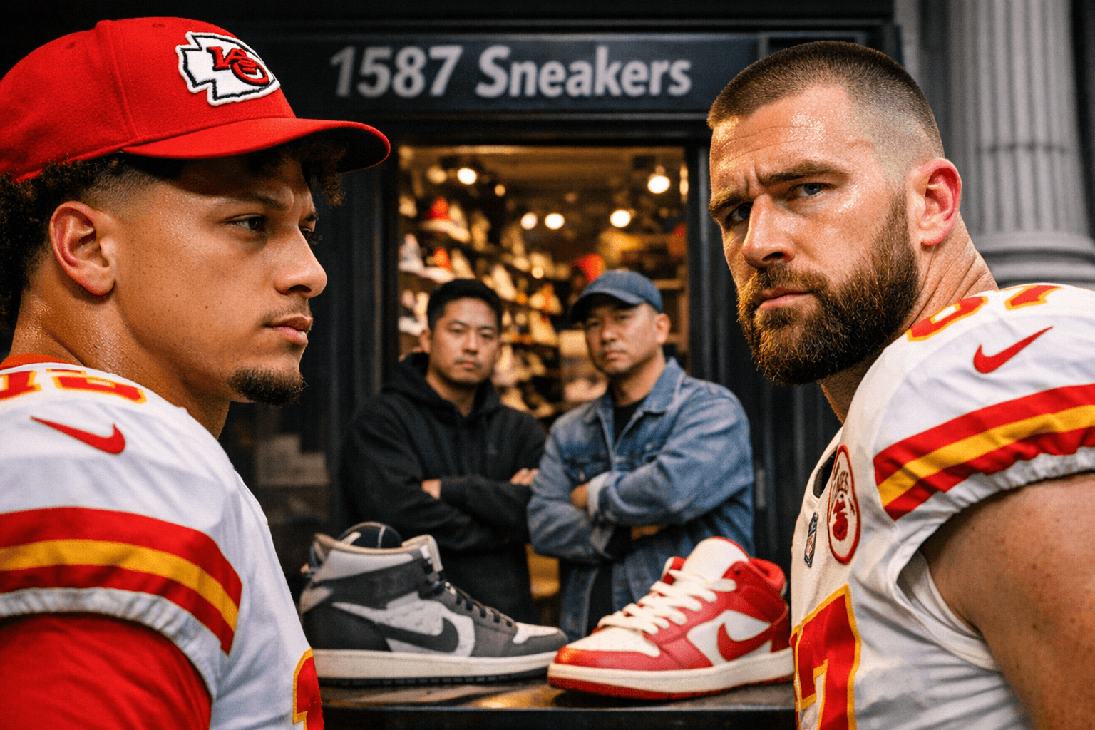 AAPI-Owned 1587 Sneakers Sues Mahomes and Kelce Over 1587 Trademark