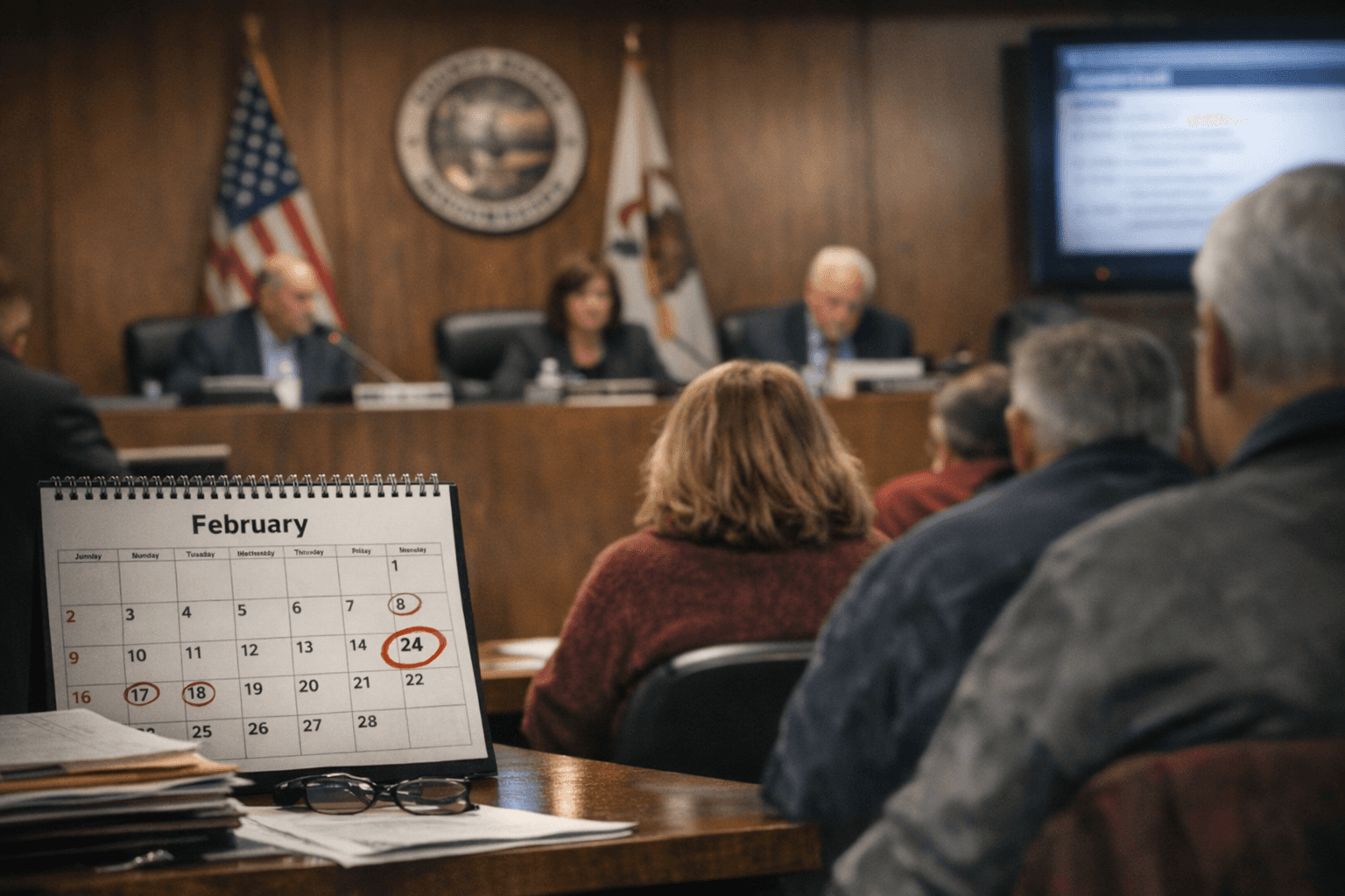Lake County Board updates calendar with Feb. 24 and March 3 meetings