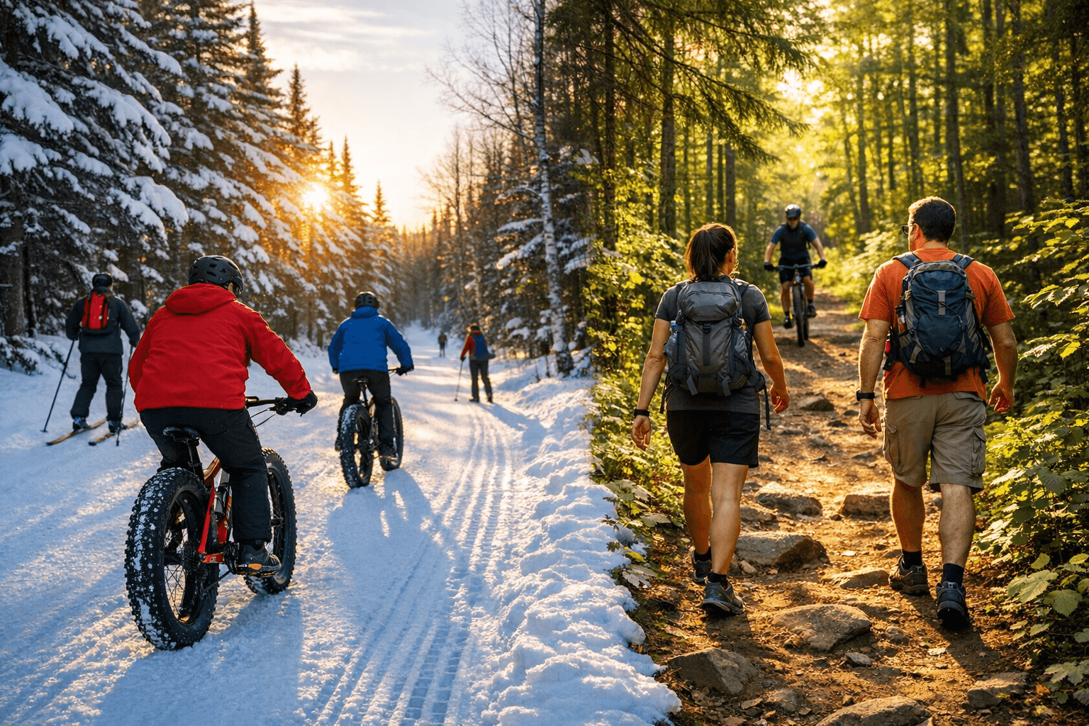 Lake County Demonstration Forest Trails Offer Year-Round Hiking, Biking, Groomed Winter Routes