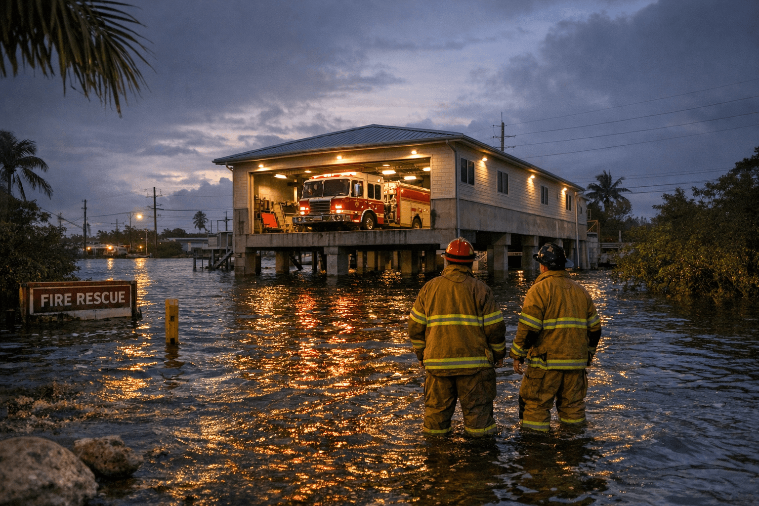 Monroe County Posts Early Floodplain Review for Tavernier Fire Station