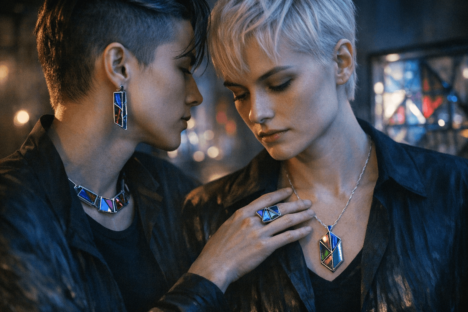 Glimmer Parlour Launches Futuristic Androgynous Stained-Glass Jewelry for Identity and Belonging