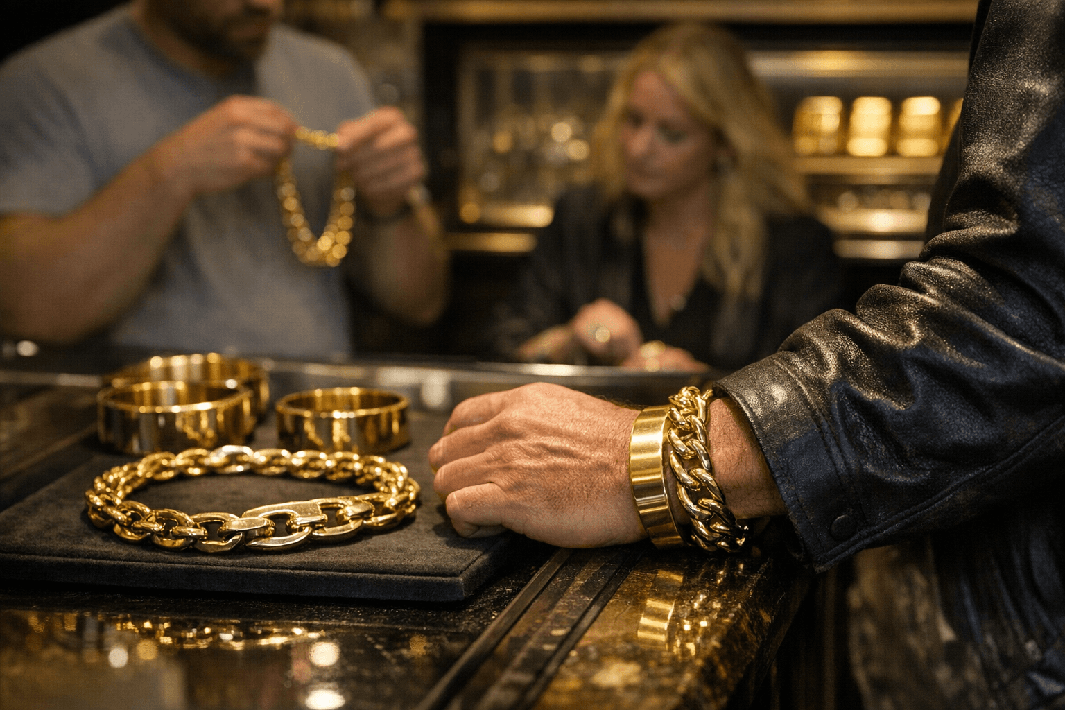 Rising Gold Prices Spur Demand for Weighty Solid-Gold Chains and Cuffs