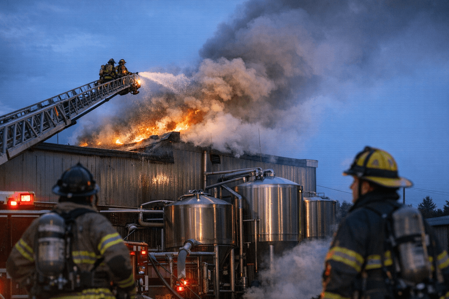 Roof Fire at Ninkasi Brewing Extinguished and Contained, No Injuries