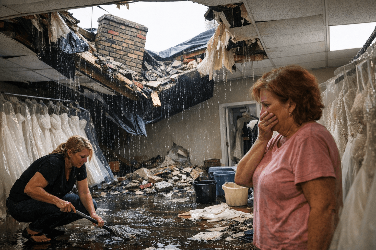 Formalities Bridal Boutique Reopens After Chimney Topples Onto Roof, Flooding