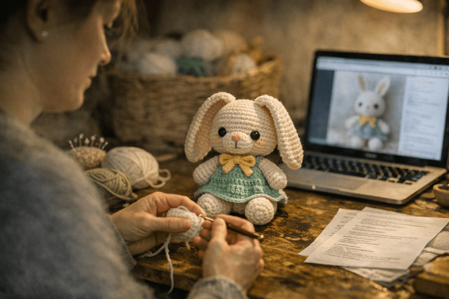 Amigurumi.Today releases free Hoppy Bunny amigurumi pattern with paid PDF