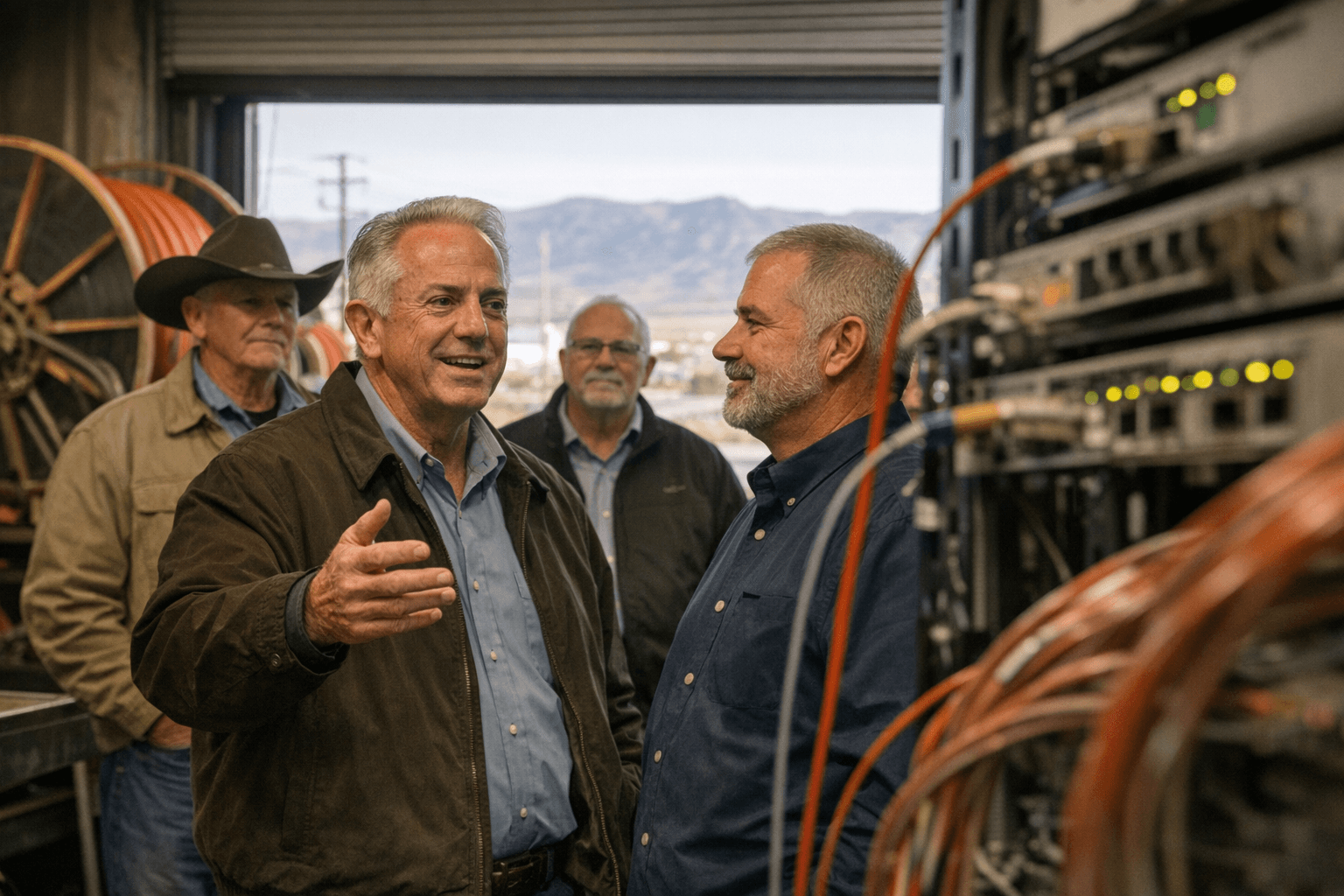 Gov. Lombardo Visits Valley Electric in Pahrump, Announces $3.89M Broadband Award