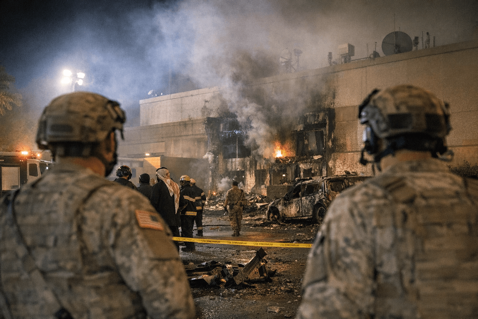 U.S. embassy in Riyadh hit by two drones, Saudi ministry says; six U.S. service members killed