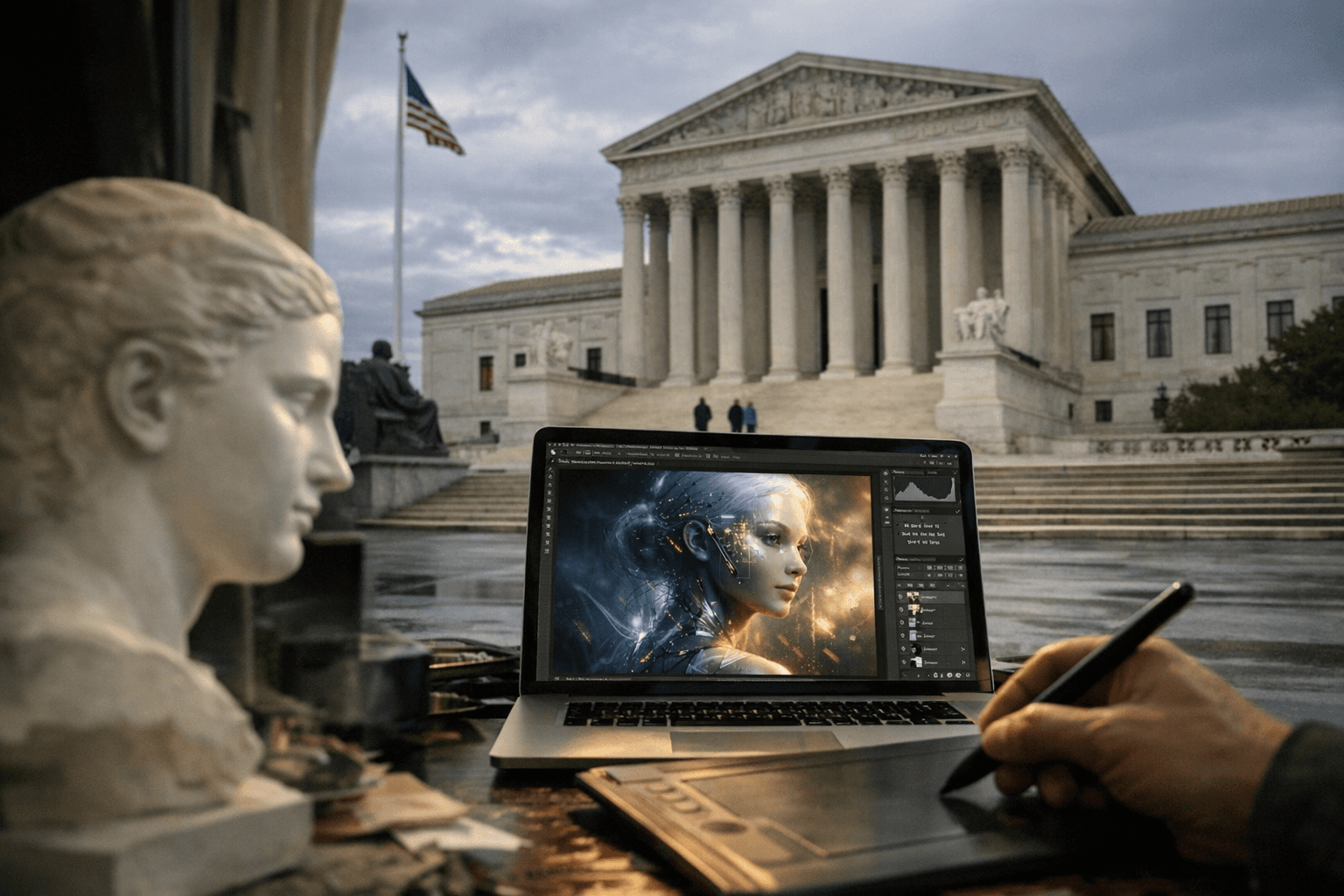 Supreme Court refuses AI art appeal, human-authorship copyright rule stays