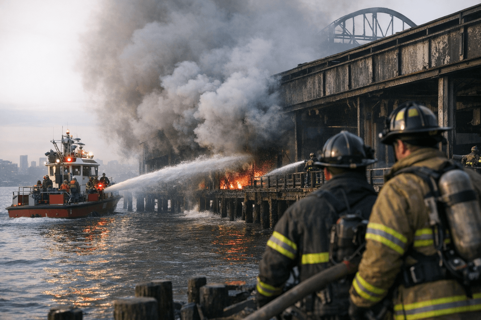 Blaze Under Shuttered Pier 54 Extinguished; No Injuries, Cause Investigated