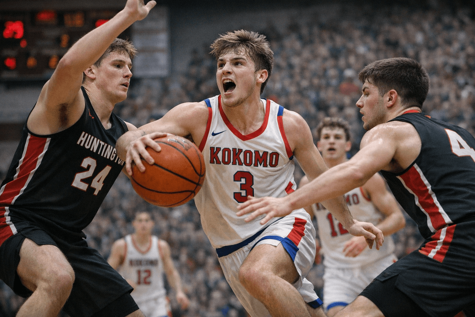Kokomo Edges Huntington North 58-52; Korbyn Hammel Scores 21