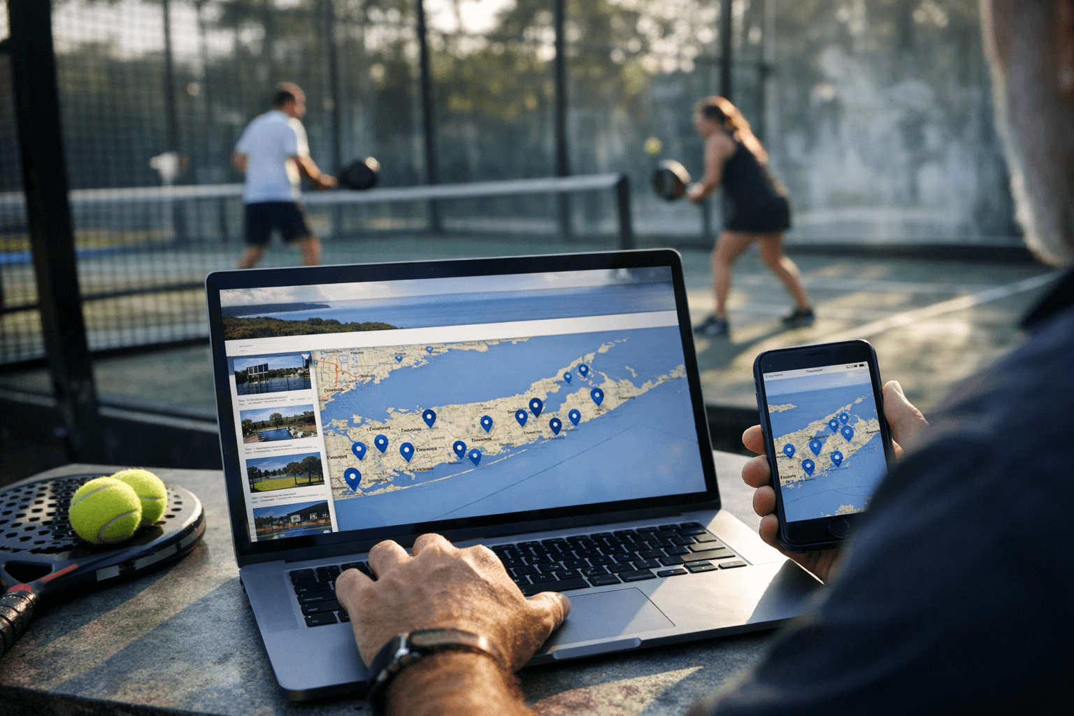 USPA Embeds Padel Browser Map, Cataloging Hamptons Clubs and Courts