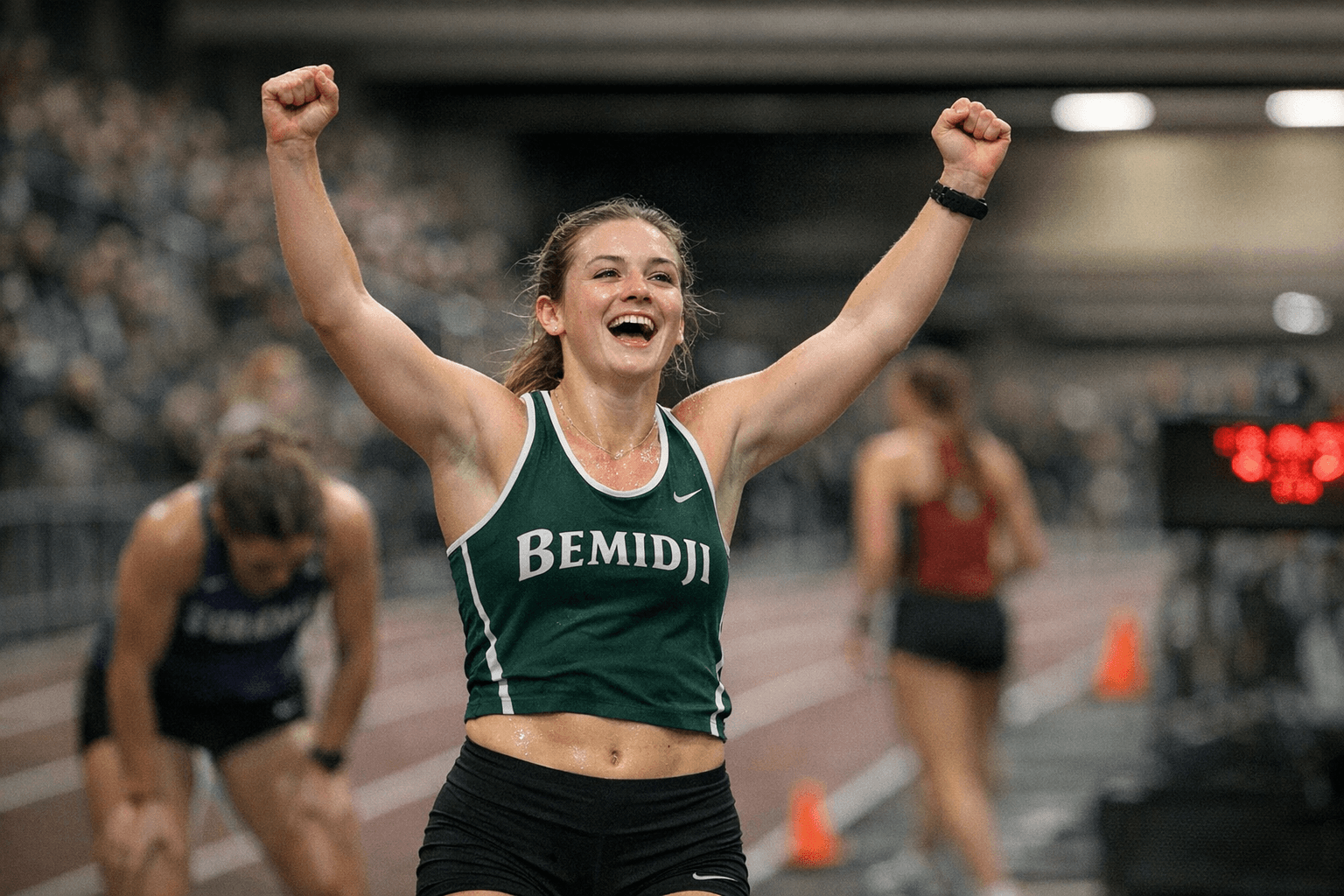 Bemidji State's Sophie Rylance wins first individual NSIC indoor title since 2021