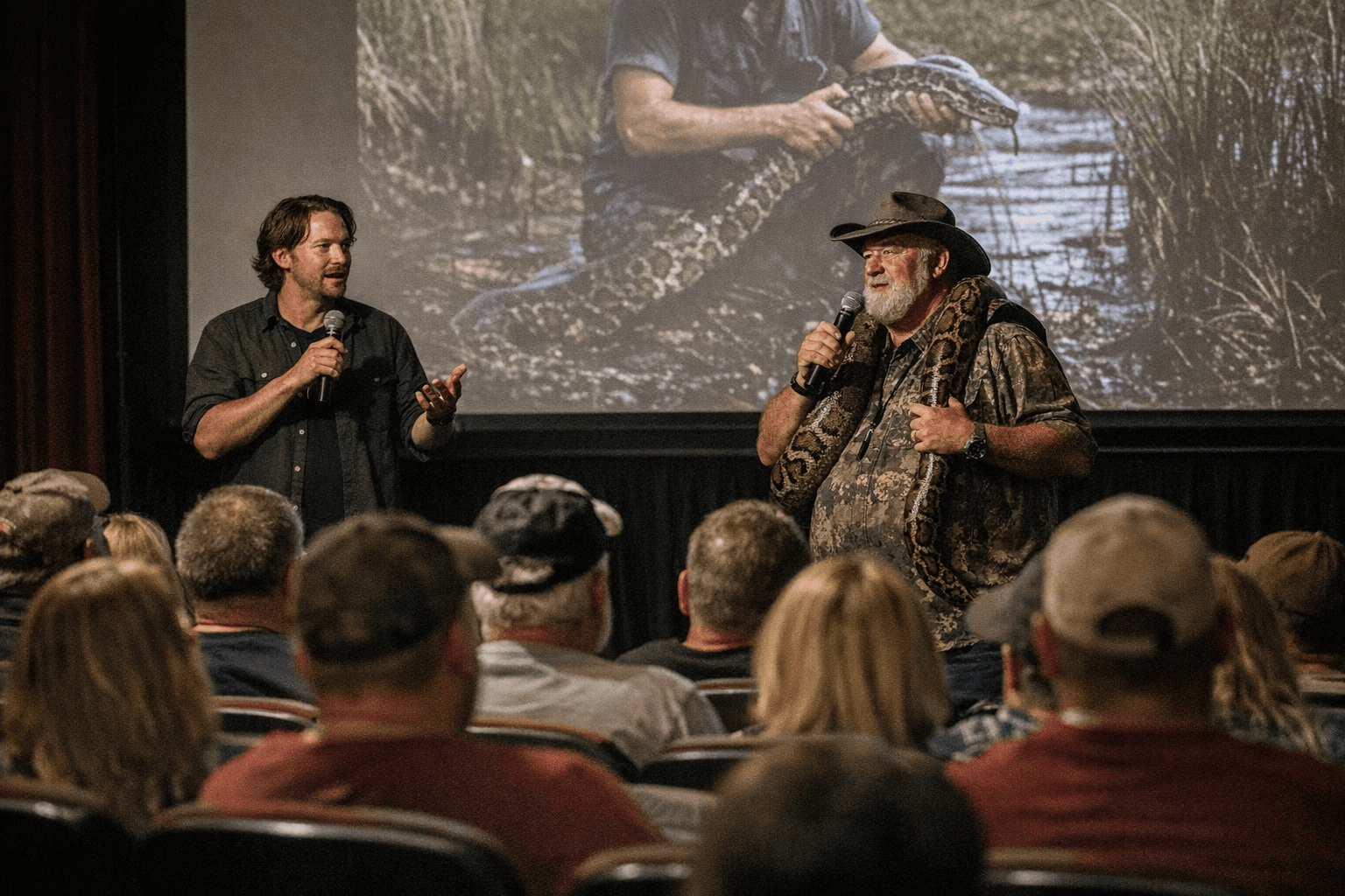 Sold-Out Brooksville Premiere and Q&A for The Python Hunt Draws Local Hunters