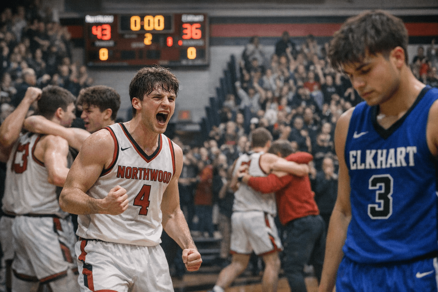 NorthWood holds off Elkhart 43-36 in Panther Pit home finale