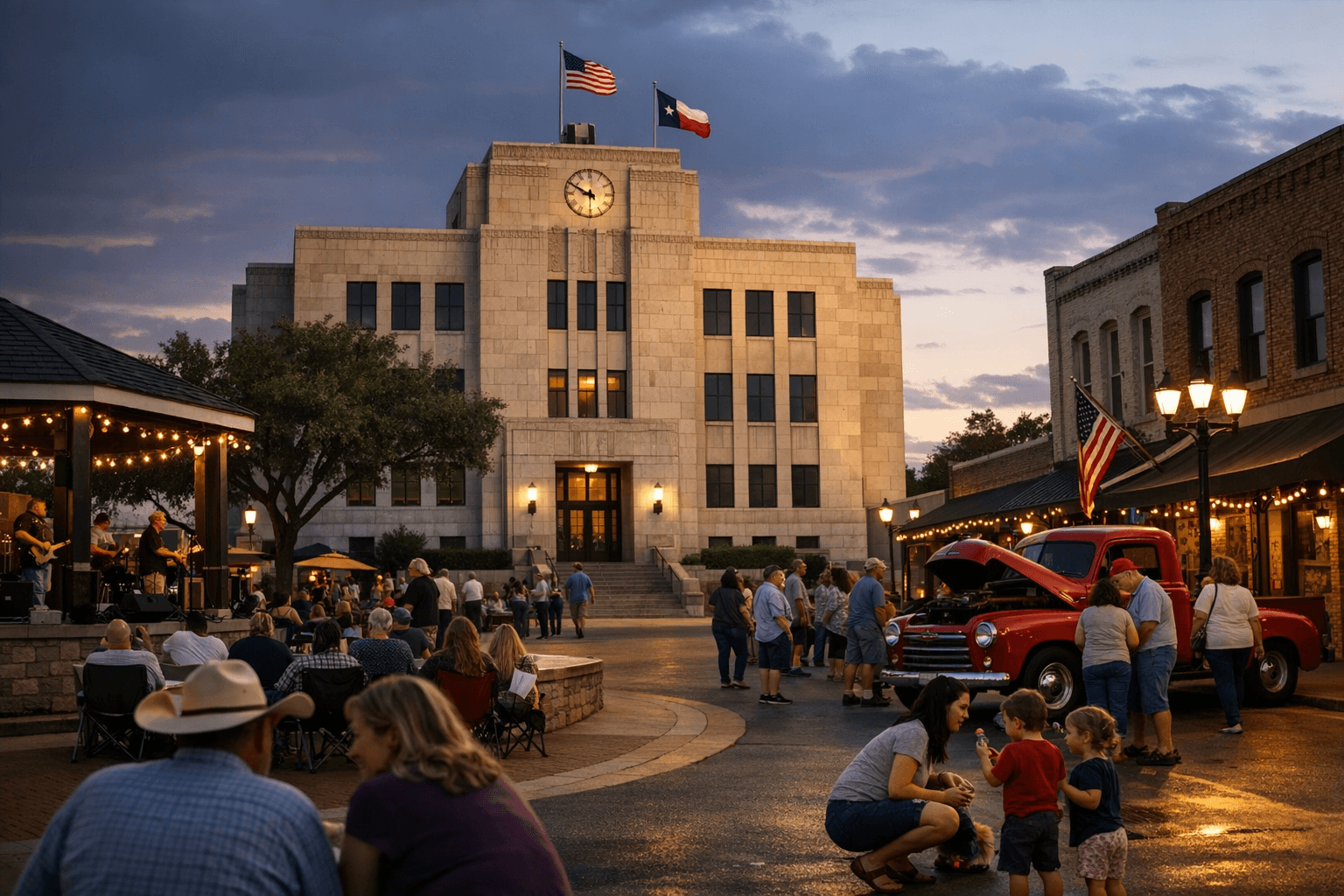 Historic Rockwall County Courthouse, Downtown Square Showcase Local History and Attractions