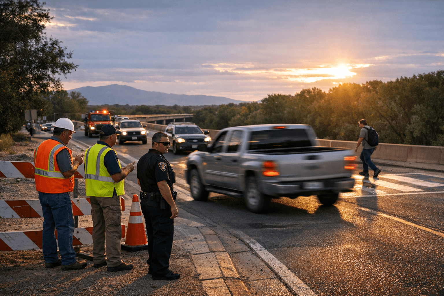 NMDOT, Los Lunas, Valencia County Adjust Traffic, Pedestrian Access on NM 6