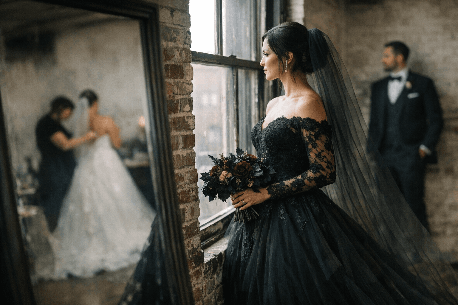 Black Wedding Dresses Gain Traction as Brides Challenge Tradition with Couture