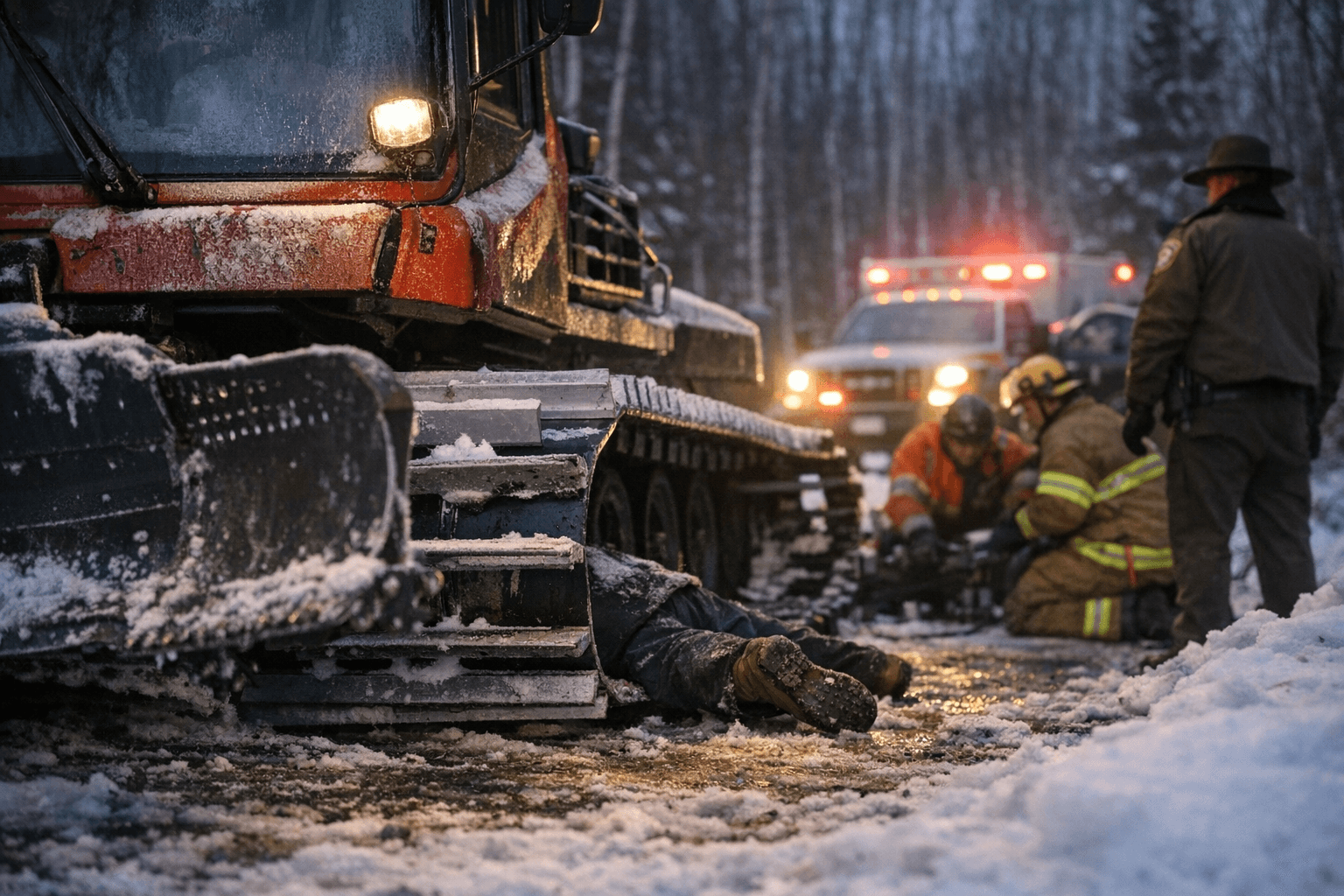 67-year-old man killed under private snow-groomer north of Duluth