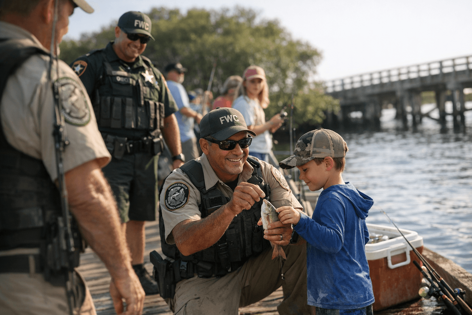 FWC Officers Assist at Lower Keys Kids Fishing Tournament in Monroe County