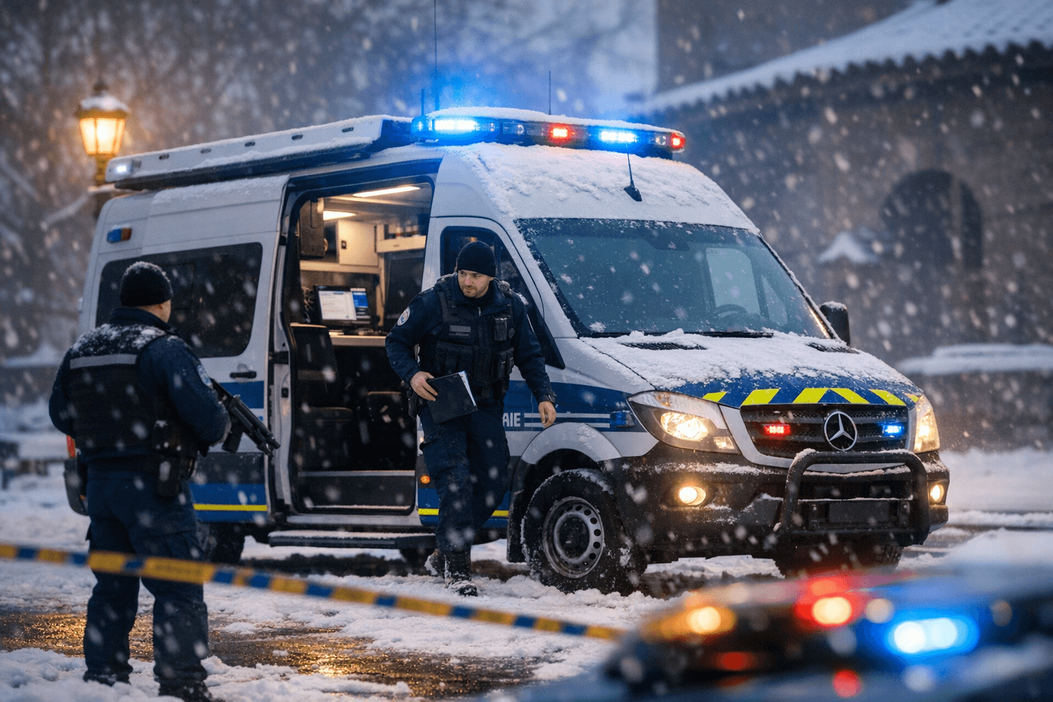 ELS-supported 2020 Mercedes Sprinter Gendarmerie mobile police station appears on LibertyCity