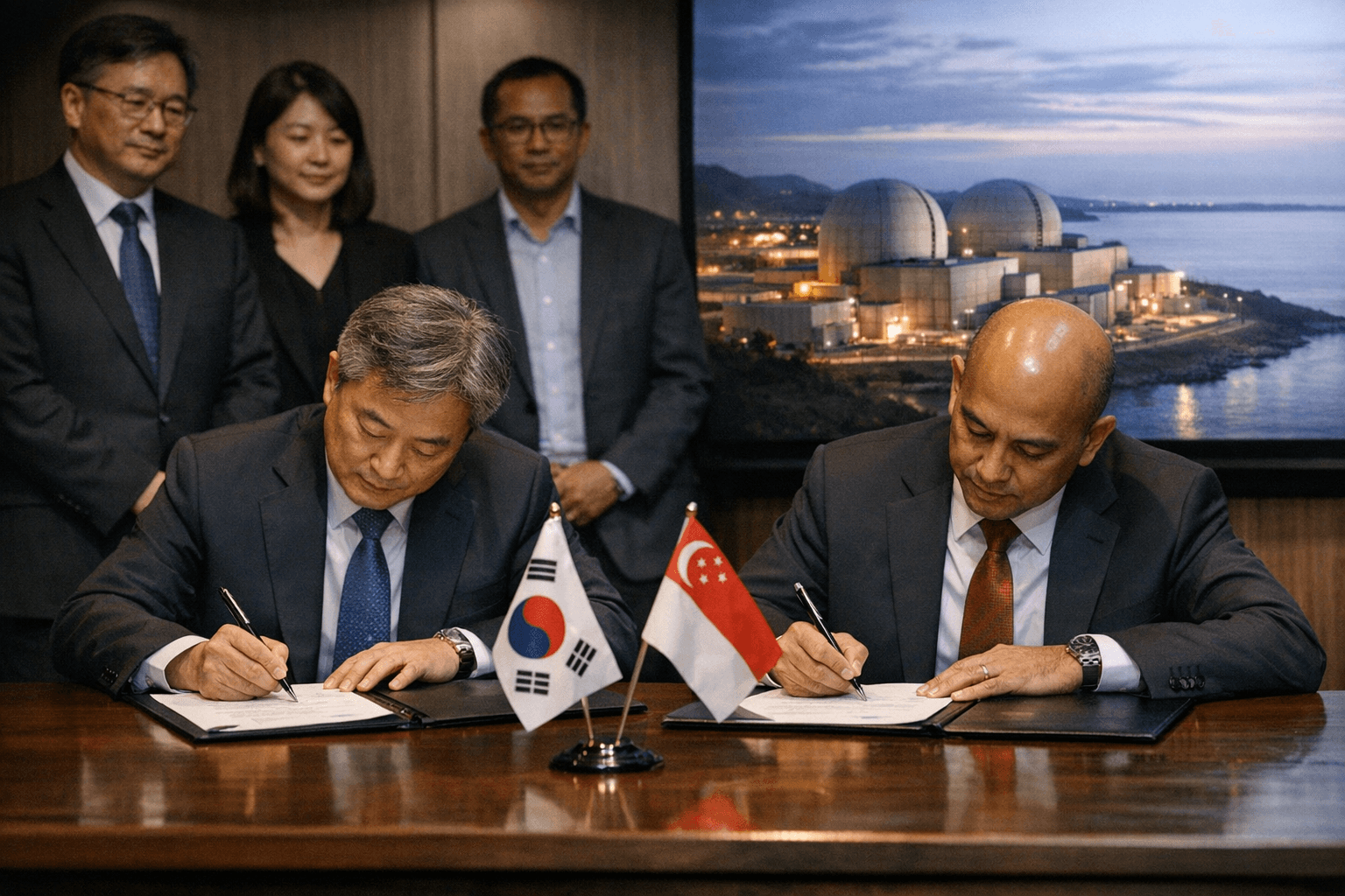 KHNP and Singapore EMA Sign First Civil Nuclear MOU to Study SMRs