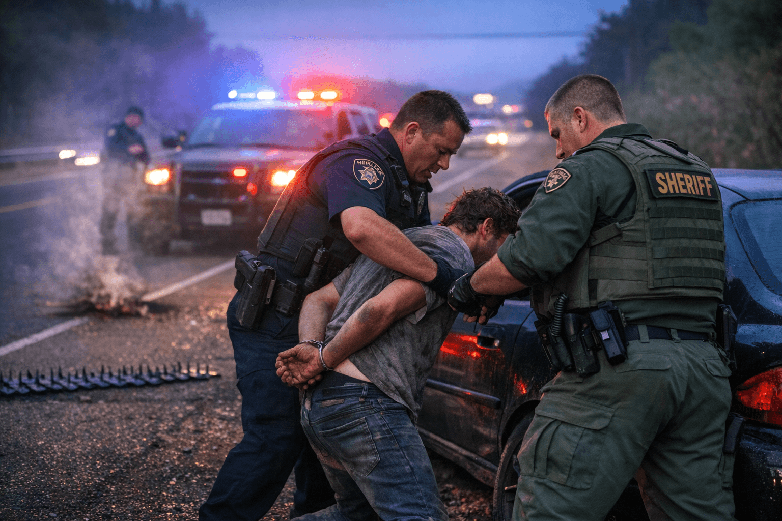 Wanted Felon Arrested After 120 MPH Pursuit Starting in Downtown Eureka