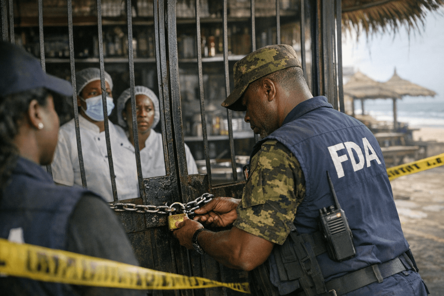 Ghana FDA Shuts Down 16 Food Service Establishments Lacking Hygiene Permits