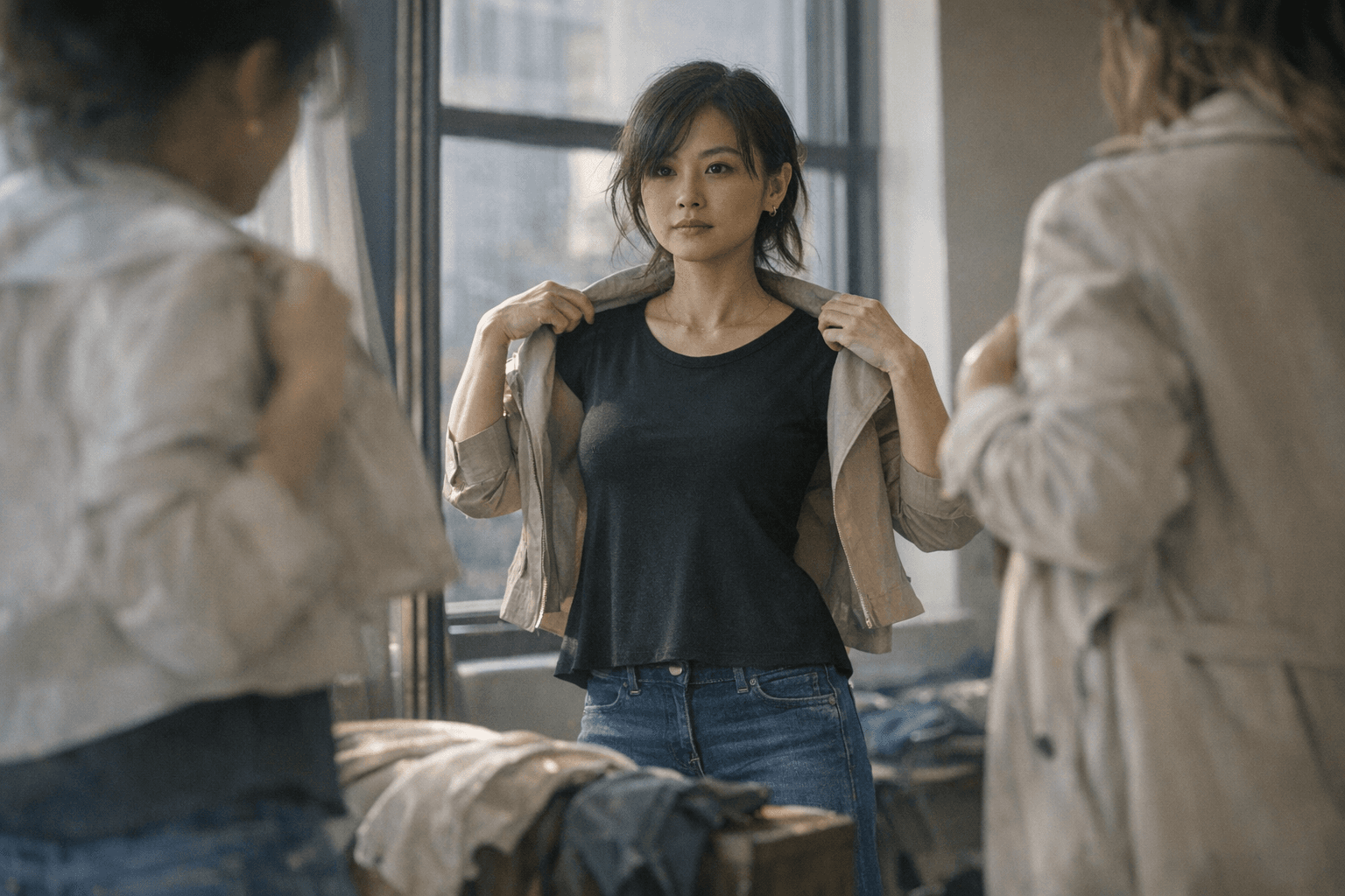 Aidan Top's A-Line Silhouette Offers Perfect Layering for Petite Torsos