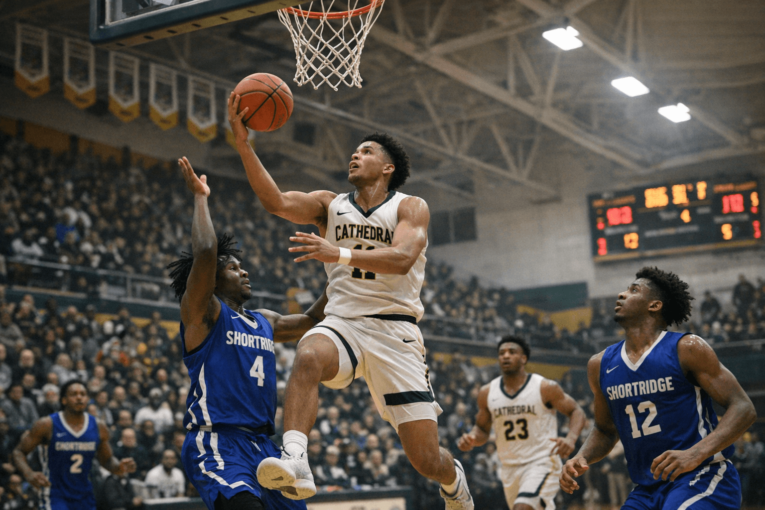 Cathedral overwhelms Shortridge 100-51 in Class 3A sectional opener at Crispus Attucks
