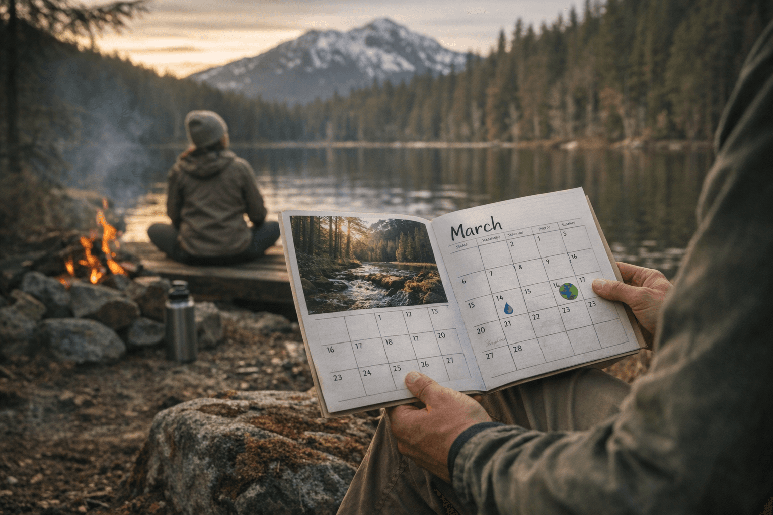 Mindfulness Association Releases Free March 2026 Calendar Encouraging Nature Connection