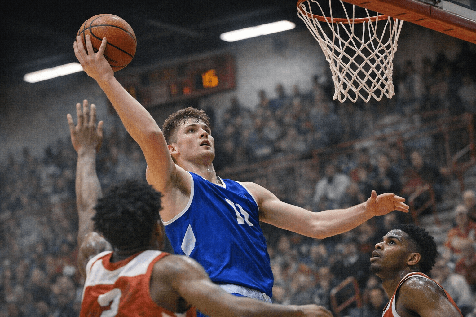 Enyeart's 23-12 Double-Double Powers Lake Central to 62-25 Win