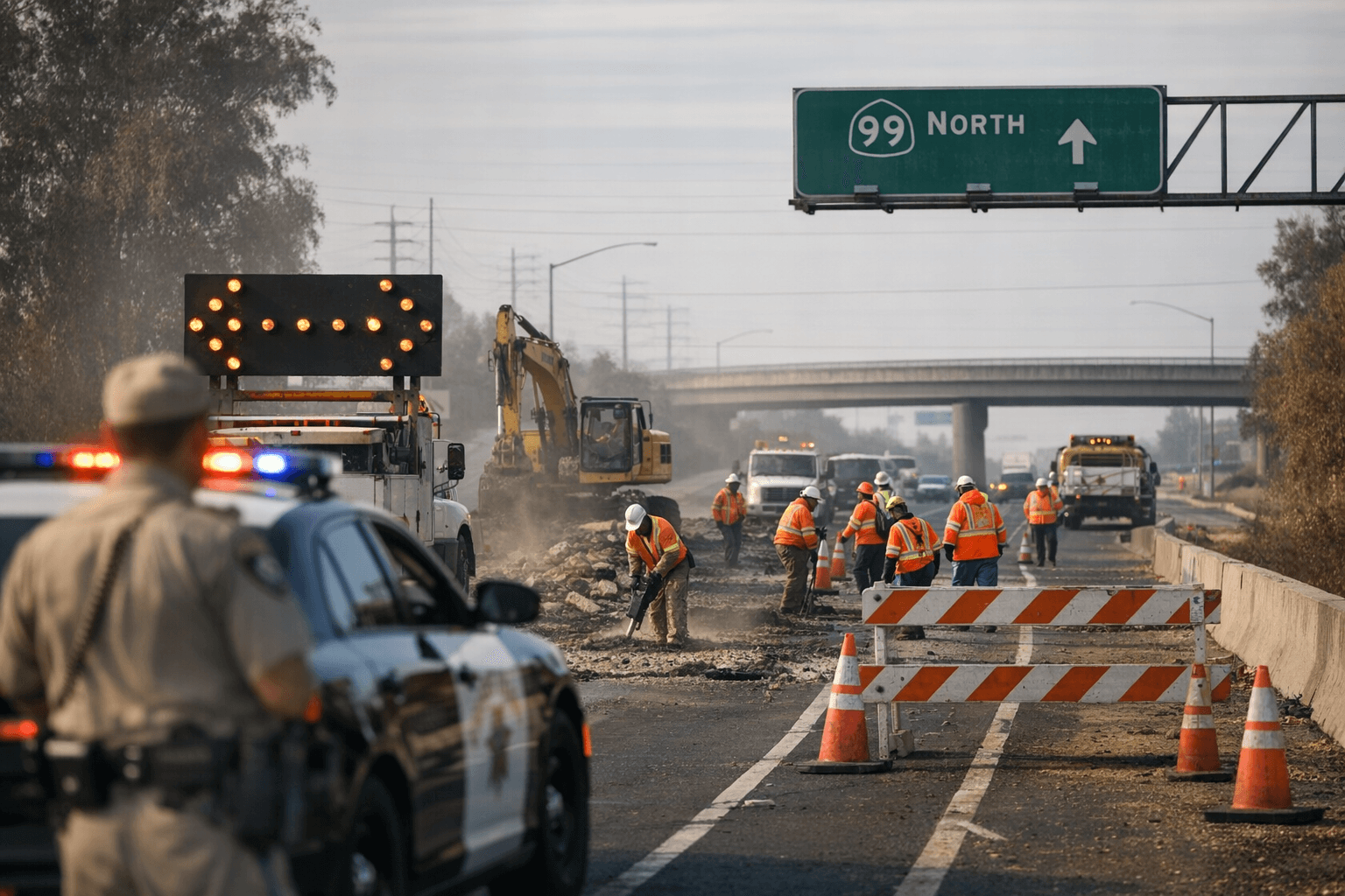 Caltrans plans Highway 99 daytime closures in Fresno March 3-4 for repairs