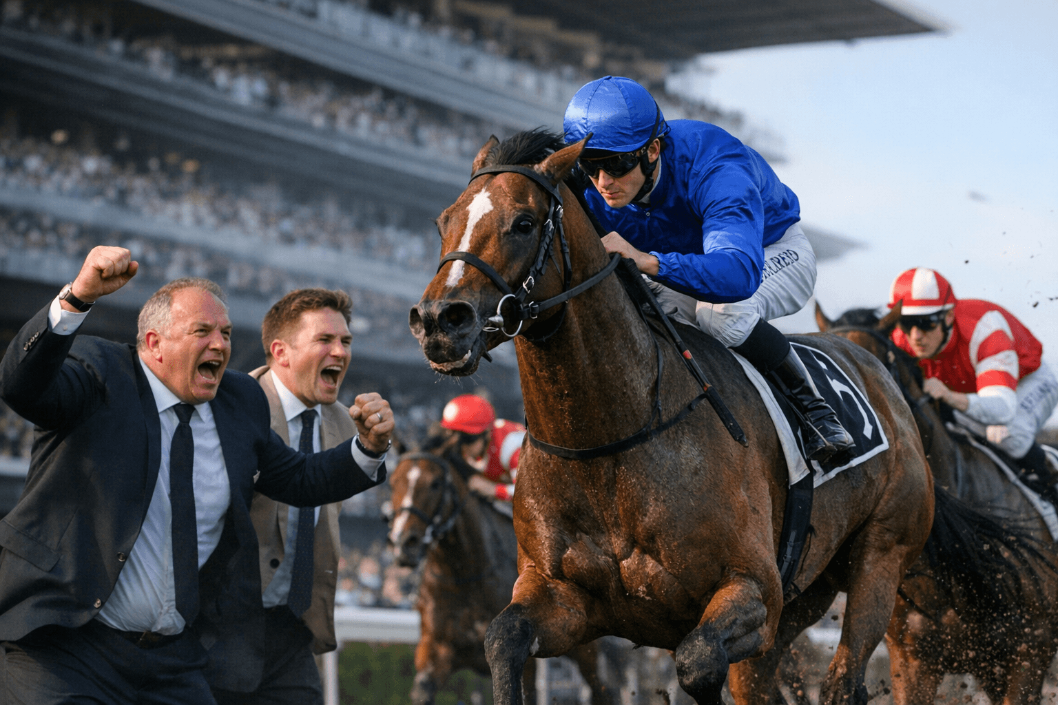 Three-Year-Old Napoleonic and Co-Trainers Chase Canterbury Stakes Upset at Randwick