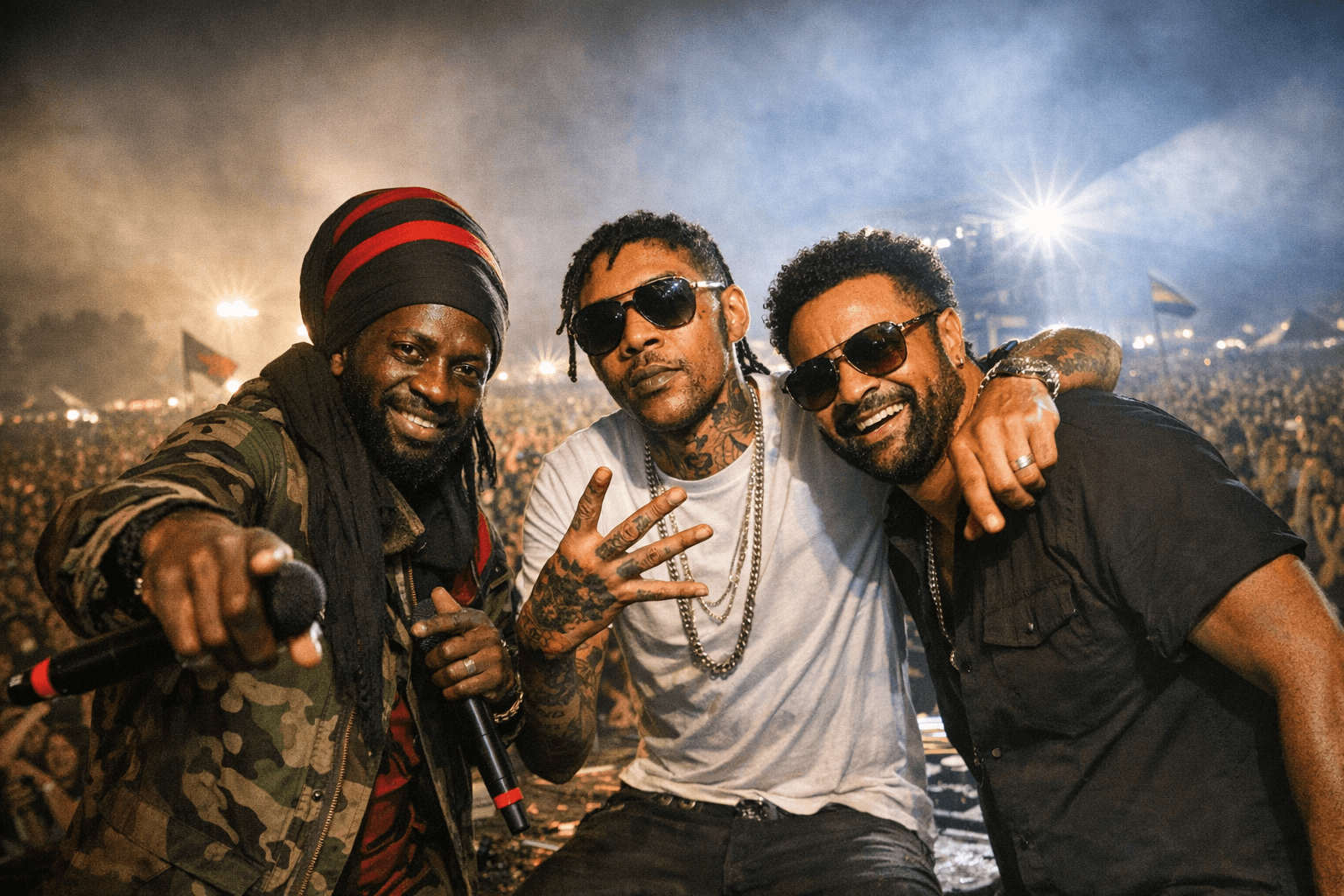Winky D Joins Vybz Kartel and Shaggy at Reggae Land 2026