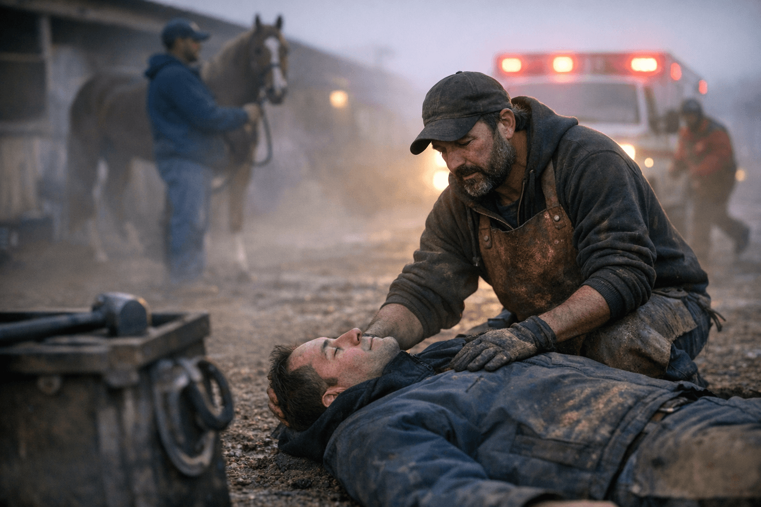 Charles Town Blacksmith Elias Meehan Performs Life-Saving Rescue, Spotlights Backstretch Heroes