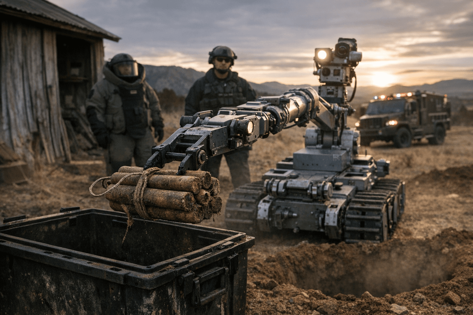 Bomb-squad robot removes decades-old dynamite from private property near Trinidad