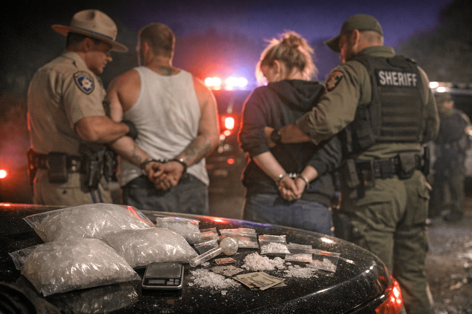 CHP and Sheriff's deputies seize drugs, make multiple arrests after traffic stops