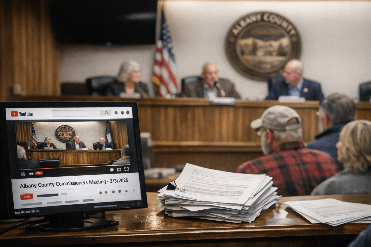 Albany County Commissioners Post March 3, 2026 Agenda; Livestream, Packet Available