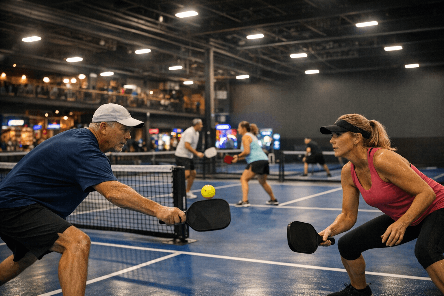 Diadem Pickleball Complex opens inside Elev8 Fun with eight climate-controlled courts