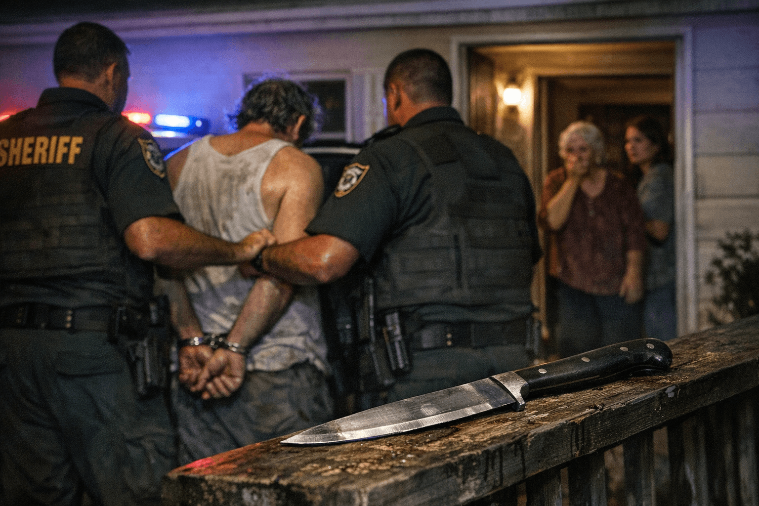 Brooksville Man Arrested After Threatening Family with Large Knife