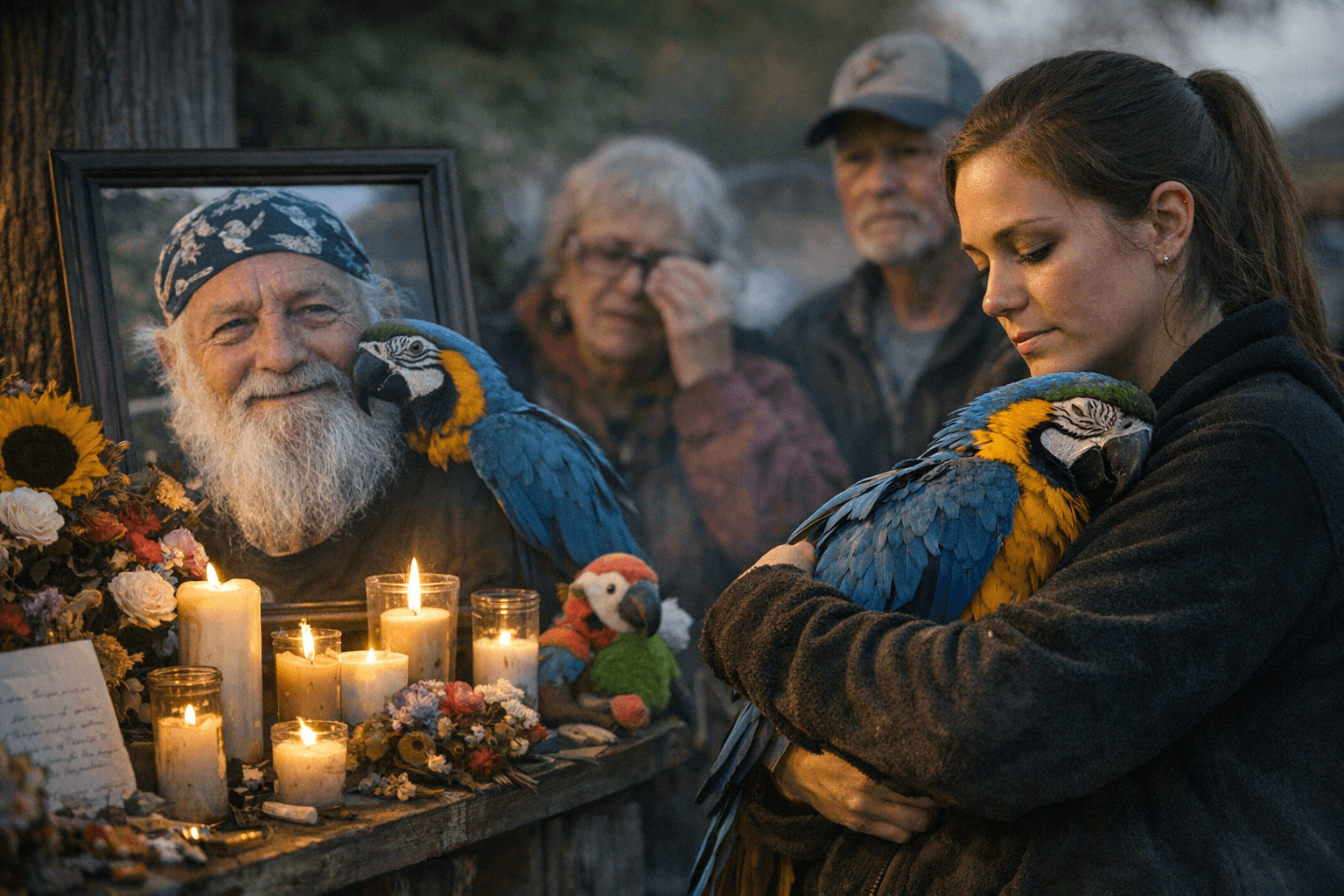 Community Mourns Caldwell Birdman as Blue-and-Gold Macaw Enters Foster Care